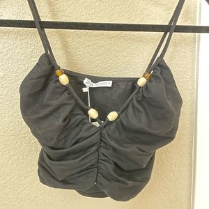 NWT Zara Beaded Top